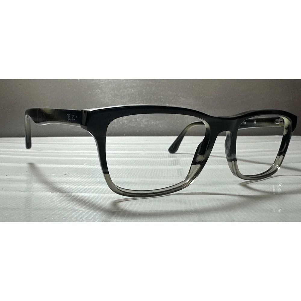 Ray Ban RB 5279 5540 Rectangle Black Gray Eyeglasses Frame Only 55-18-145